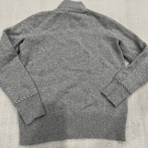 [S]Theory Heather Gray Cowl Neck Cashmere Sweater EUC - Picture 10 of 10